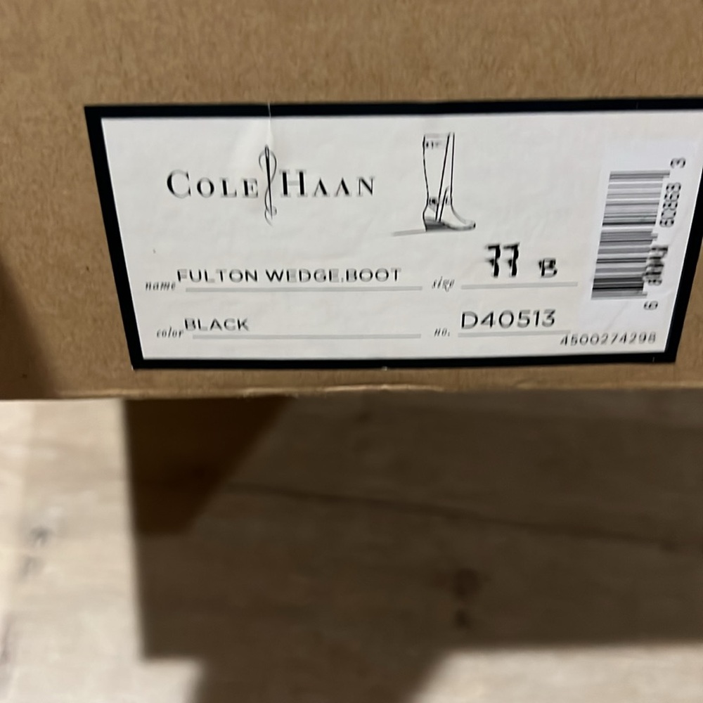 Knee length Cole Haan wedge heel boots - Picture 5 of 5